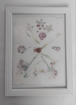 Ecoprint sur papier Automne