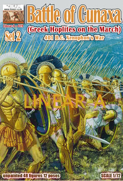 LINEAR-A 019 Battle of Cunaxa 401 B.C. ( Xenophon`s War) Set 2 "Greek Hoplites on the March"
