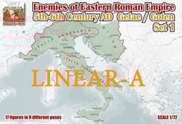 linear-A 058 Enemies of Eastern Roman Empire 5th-6th Century AD  Set 1 Getae / Goten