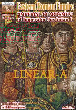 LINEAR-A 040 Eastern Roman Empire 6th Century AD  "IMPERIAL GUARDSMEN" of Imperator Justinian I.