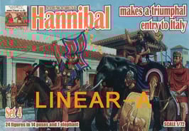 LINEAR-A 023 HANNIBAL CROSSES THE ALPS "Hannibal makes a triumphal entry to Italy" Set 4