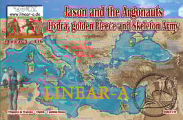 linear-A 136 Jason and the Argonauts with Hydra, golden Fleece, Skeleton Army, from the movie 1963 Set 2 BIG SET