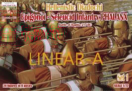 LINEAR-A 033 Hellenistic Diadochi / Epigonoi - Seleucid Infantry PHALANX Set 1 "Battle of Raphia 217 BC"
