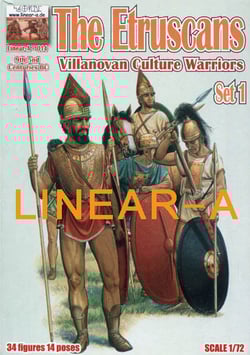 LINEAR-A 014 The Etruscans "Villanovan Culture Warriors" 9th-5nd Centuries BC Set 1