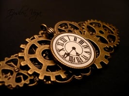 Grande broche steampunk