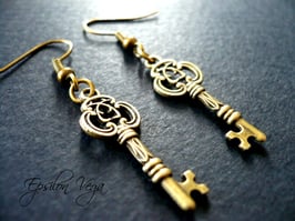 Boucles d'oreilles clés