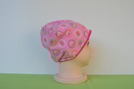 Beanie short Blumen/pink KU 52/54