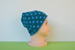 Beanie short Sterne/blau KU 49/51