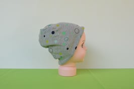 Beanie short Punkte/grün-gestreift KU 46/481