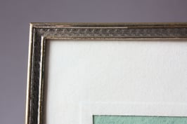 Art déco Bilderrahmen 15,5x11cm | Small Picture Frame Antique Brass | Danish Photo Frame