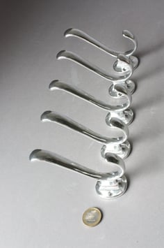 5 unbenutzte Kleiderhaken Vintage | New Old Stock  50s Wall Hooks