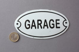 Garage Emaille Schild rusikal - door information sign