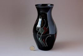 Vase aus Glas | Vintage glass flower vase 50s | made in Germany