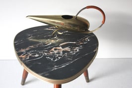 Blumenhocker marmoriert grau aprikot / plant stand marbled Vintage