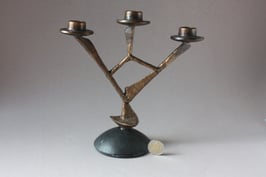 Brutalist Kerzenständer aus Bronze | candlestick