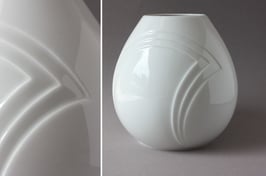 AK Kaiser Vase Vintage | weiße Porzellanvase | Porcelain Vase