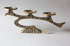 Vintage Kerzenständer Bronze Brutalist 60s 70s / candlestick