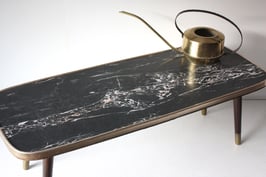 Großer Blumenhocker marmoriert / plant stand marbled Vintage