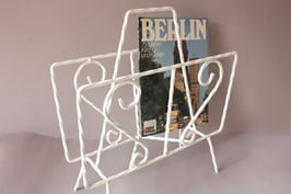 Weißer Zeitschriftenständer romantisch Boho - Vintage magazine rack
