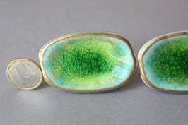 Schubladengriff aus Keramik grün