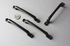 7 Möbelgriffe schwarz | II. Wahl mit kleinen Fehlern