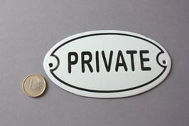 Private Emaille Schild nostalgisch - door sign enamel
