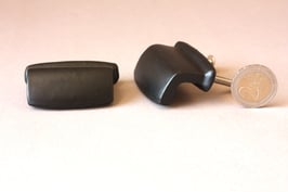 Eckiger Schrankgriff im skandinavischen Stil schwarz | Schubladengriff geradlinig | straight handle for cabinets black