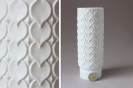 AK Kaiser Vintage Vase aus Biskuitporzellan | German 60s, 70s Bisque Vase