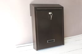 Vintage schlichter Briefkasten aus Metall | German Metal Mailbox Midcentury