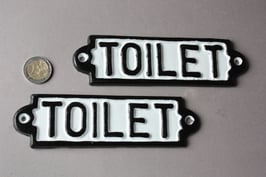 Toilet Schild Eisen / iron door sign