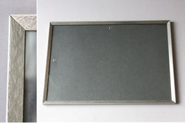 Silberfarbiger Bilderrahmen 21 cm x 29,5 cm Vintage | Picture Frame Antique Scandinavian