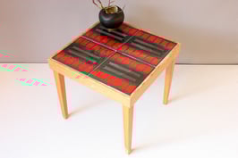 Eckiger Fliesentisch Blumenhocker | square tile plant stand Vintage | Beistelltisch made in Germany