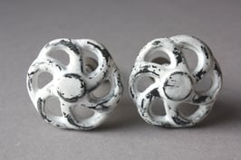 Möbelgriff weiß schwarz Shabby | drawer knob white black