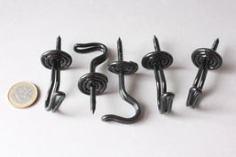 Kleine Haken | Schraubhaken schwarz | small wall hooks to screw black