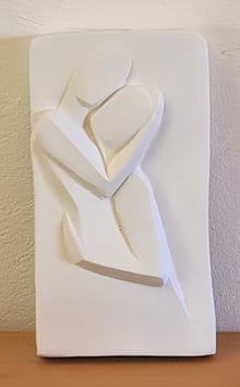 Moulage de la collection "Lingots" - blanc brut et mat