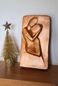 Moulage de la collection "Lingots" - vernis or bronze