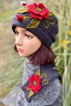 Mütze oder Stulpe oder Set MUS-M-45