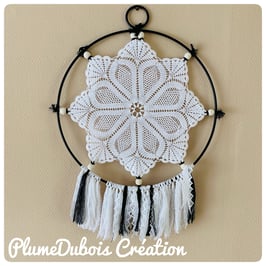 Attrape rêve "Fleur de coton"