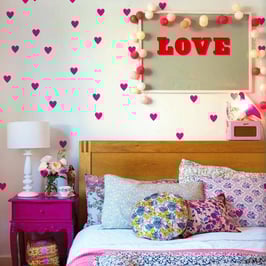 Love Hearts Wall Decal- Wall Sticker