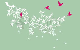 Spring Branch Wall Decal-Wall Sticker