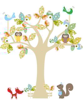 Enchanted Tree (Large) Wall Decal-Wall Sticker by Cocoon Couture