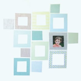 Baby Squares in Blues/Greens (Photo Frames) Wall Decal-Wall Sticker