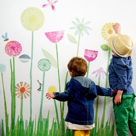 My Garden Flowers Wall Decal-Wall Sticker