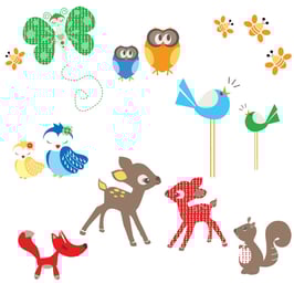 Forest Critters Wall Decal-Wall Sticker