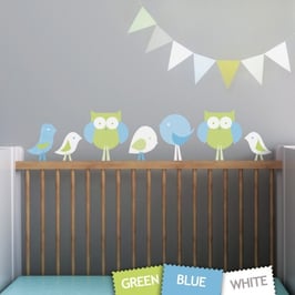 Birds and Owls Wall Decal-Wall Sticker