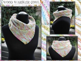gedruckte Anleitung "Wood Warbler Cowl" von Martina Behm