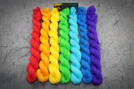 Fine Merino Socks 4fach Lanartus, Chakra- Set 7x 20g