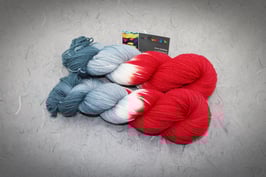 Merino High Twist 4fach, Atelier Zitron, 100g "Bloody Mary"