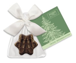 WH25 STERNPRALINE NOUGAT VOLLMILCH / Tannenbaum grün