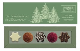 WH25 5er PRALINENSTANGE OHNE ALKOHOL GRÜN - OH TANNENBAUM